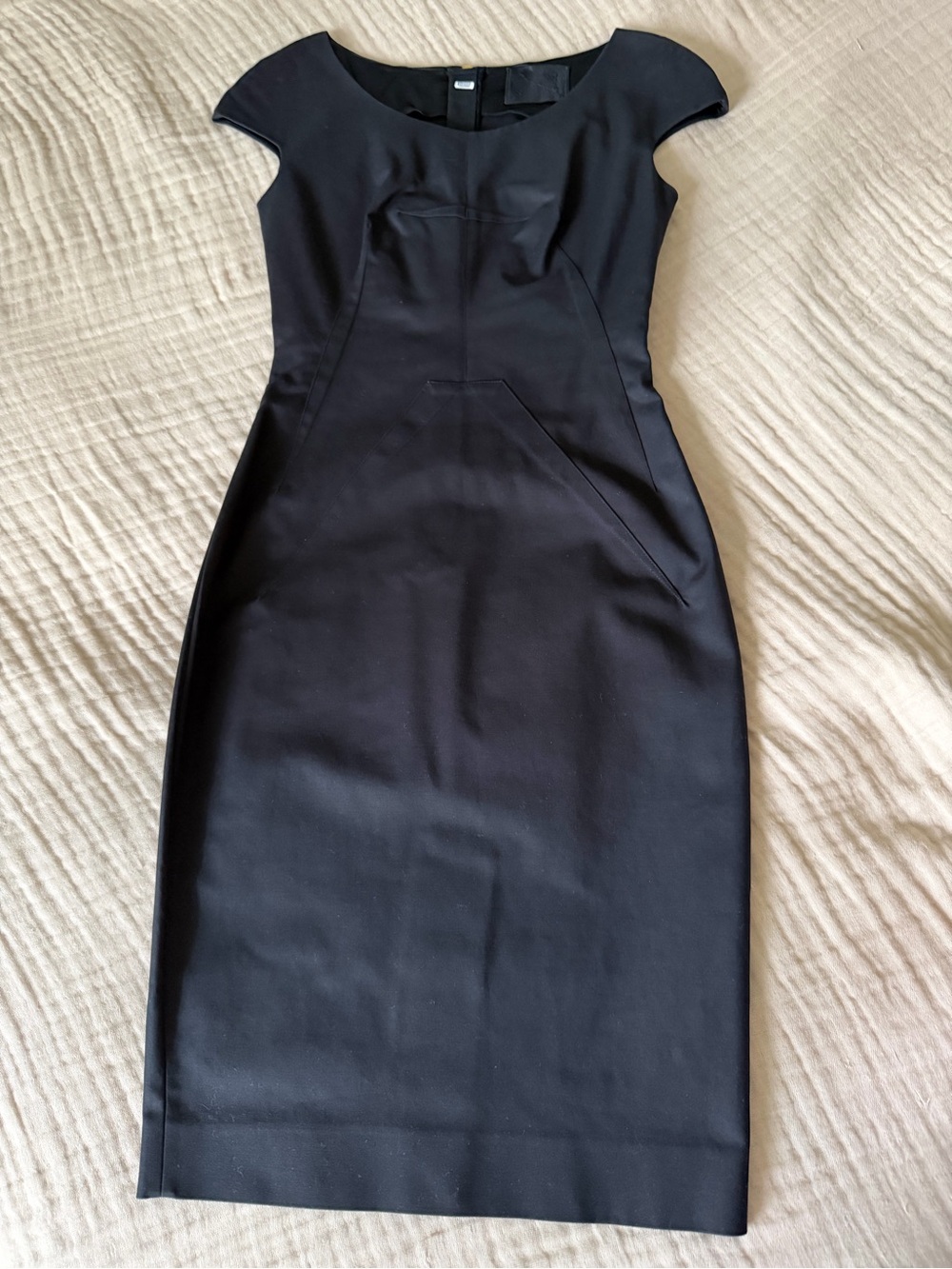 Dolce & Gabbana D&G cotton pencil stretchy black dress sz IT38 UK4-6 US0-2